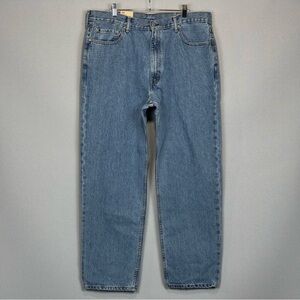 Levis Jeans Men 40x32 Blue 550 Relaxed Tapered High Rise Medium Wash Denim NWT